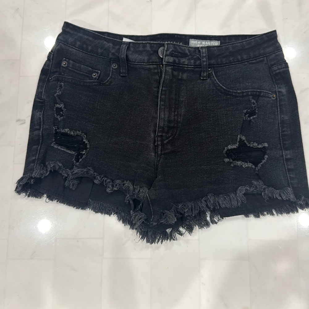 Black Jean short
